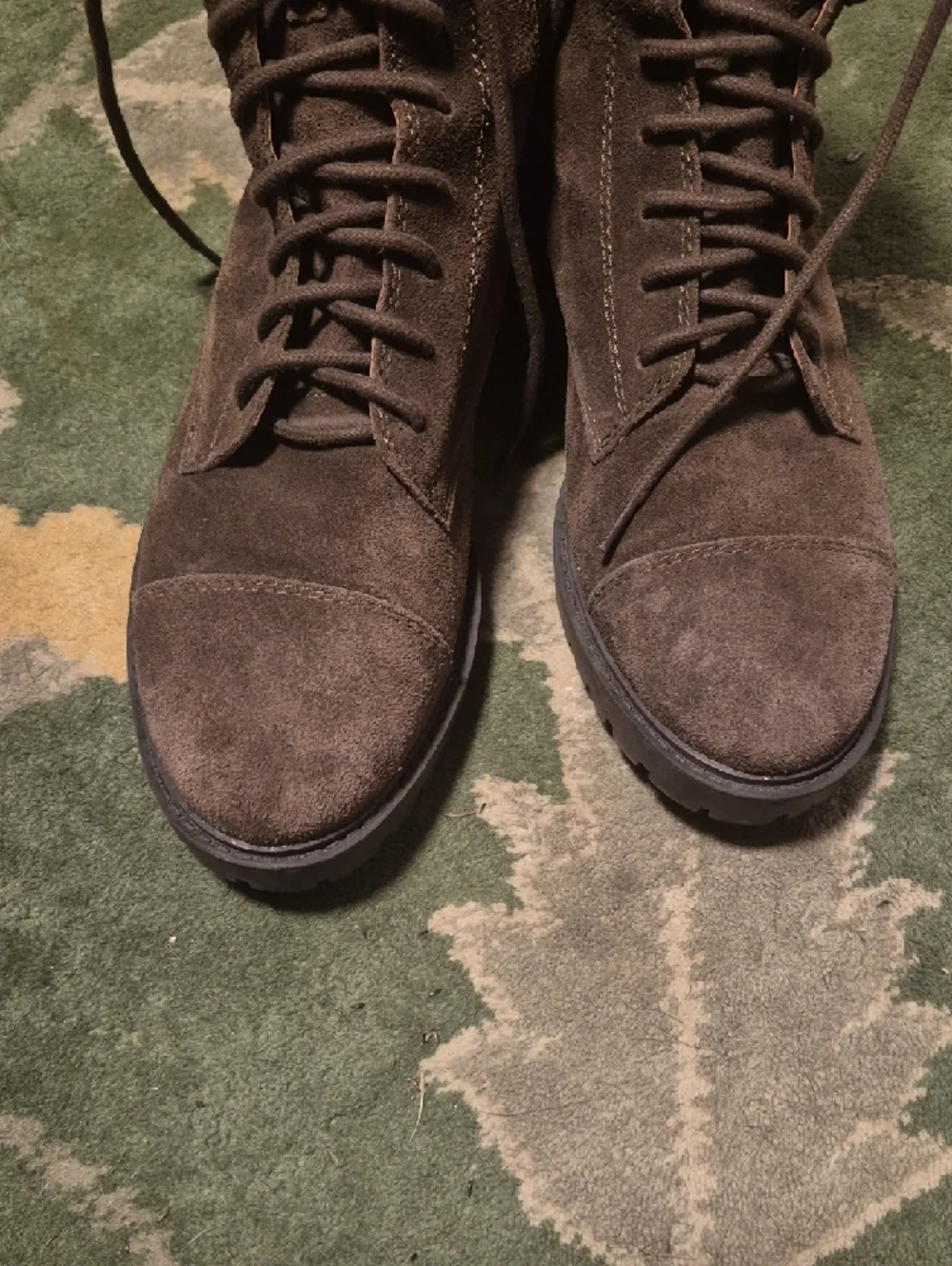 Lucky Brand Men's Dark Brown Suede Chukka Lace-Up Boots